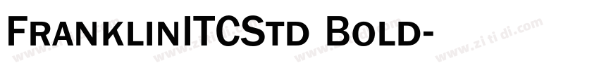 FranklinITCStd Bold字体转换